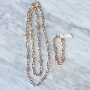 Tess and Tricia necklace and bracelet set